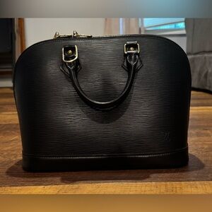 Louis Vuitton Black Epi Leather Alma PM